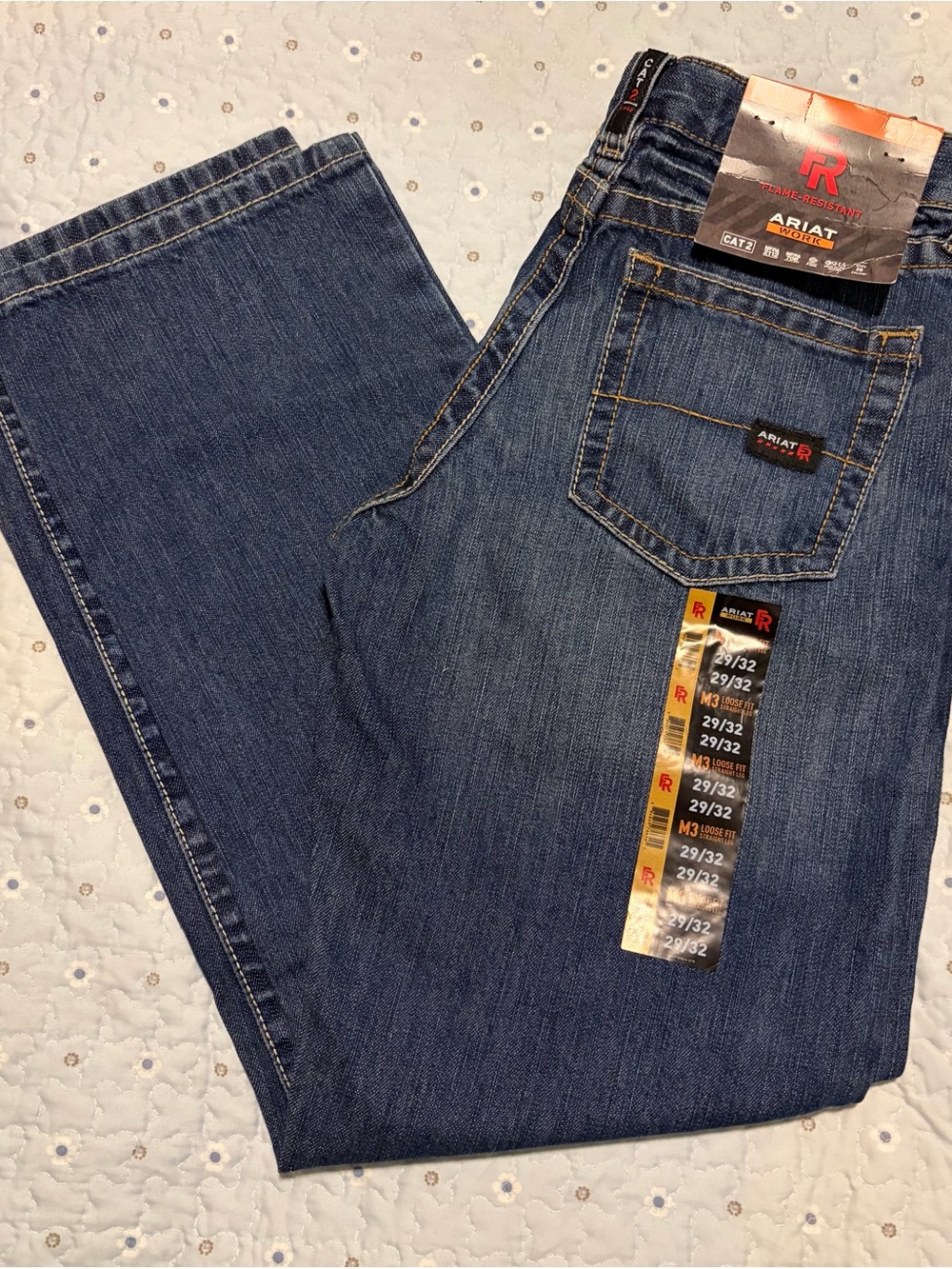 Ariat M3 Loose Fit Straight Leg Flame Resistant Cat 2 Work Jeans 29/32